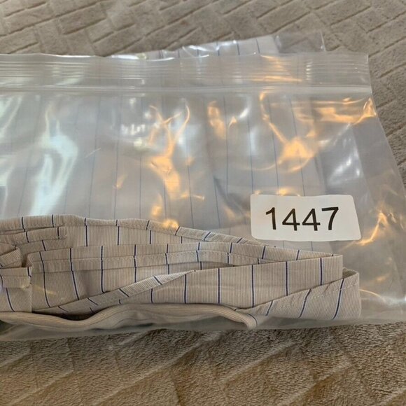 Tommy Hilfiger Mens Large Dress Shirt Regular Fit White Striped Long Sleeve - Picture 16 of 16